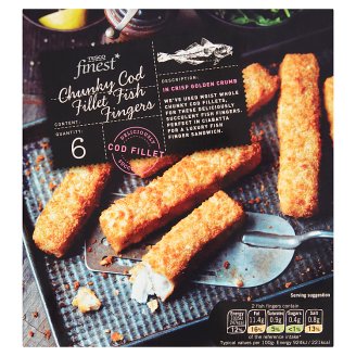 Tesco Finest Chunky Cod Fillet Fish Fingers 400 g