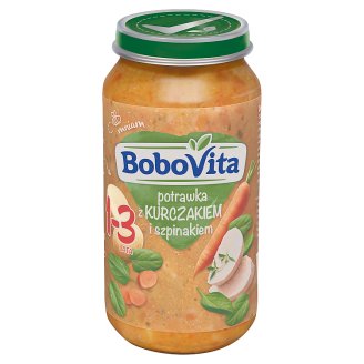 BoboVita Potrawka z kurczakiem i szpinakiem 1-3 lata 250 g