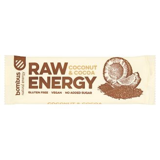 Bombus Raw Energy Coconut & Cocoa Baton owocowy 50 g