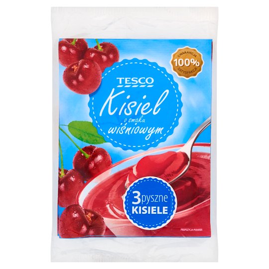 Tesco Kisiel o smaku wiśniowym 3 x 38 g