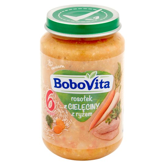 BoboVita Rosołek z cielęciny z ryżem po 6 miesiącu 190 g