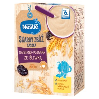 Nestlé Radosny Brzuszek Kaszka owsiano-pszenna ze śliwką po 6 miesiącu 250 g