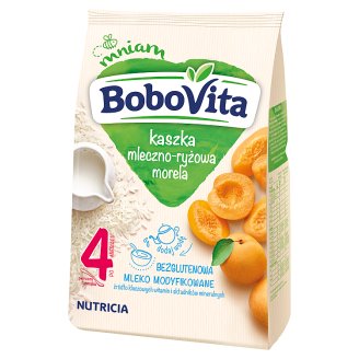 BoboVita Kaszka mleczno-ryżowa morela po 4 miesiącu 230 g