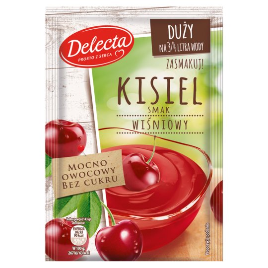 Delecta Kisiel smak wiśniowy 58 g