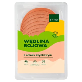 Polsoja Wędlina sojowa o smaku szynkowym z zielonym pieprzem 100 g