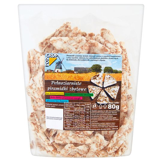Pop Crop Pełnoziarniste piramidki zbożowe 80 g