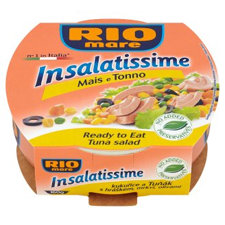 Rio Mare Insalatissime Mais e Tonno Gotowe danie z warzyw i tuńczyka 160 g