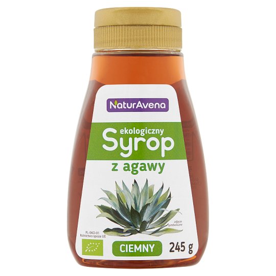NaturAvena Ekologiczny syrop z agawy ciemny 245 g