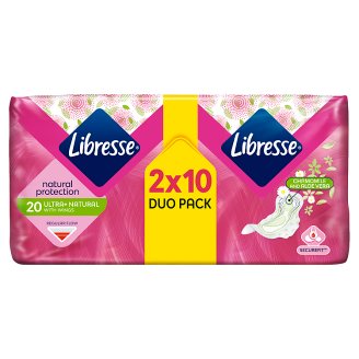 Libresse Podpaski Ultra Wing Normal Aloe Vera&Chamomile Duo Pack 20 sztuk
