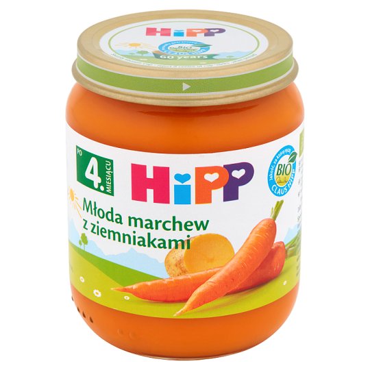 HiPP BIO Młoda marchew z ziemniakami po 4. miesiącu 125 g