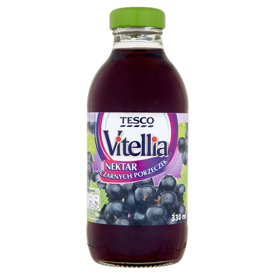 Tesco Vitellia Nektar z czarnych porzeczek 330 ml