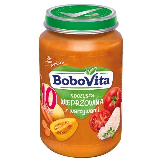 BoboVita Soczysta wieprzowina z warzywami po 10 miesiącu 190 g