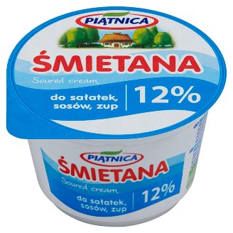 Piątnica Śmietana do sałatek sosów zup 12% 200 g