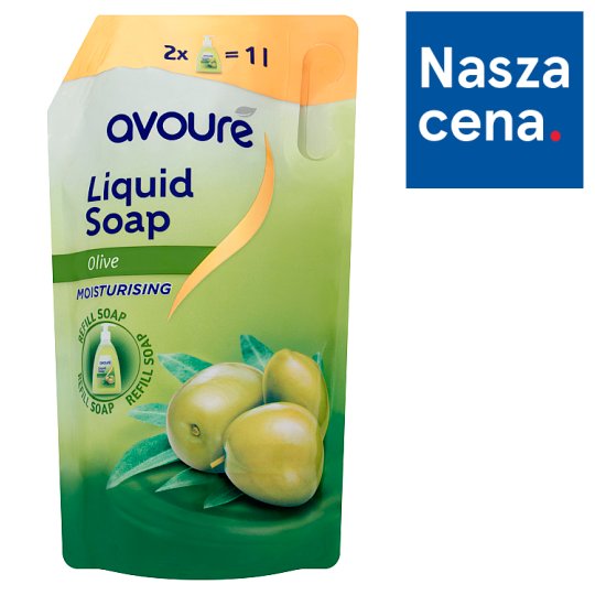 Avoure Olive Mydło w płynie opakowanie uzupełniające 1 l