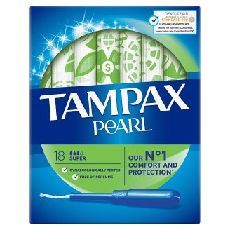 Tampax Pearl Super Tampony z aplikatorem, 18 sztuk
