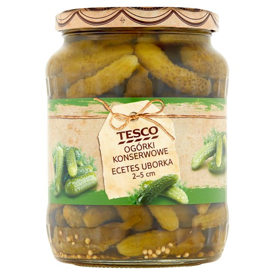 Tesco Ogórki konserwowe kaliber 2-5 cm 680 g