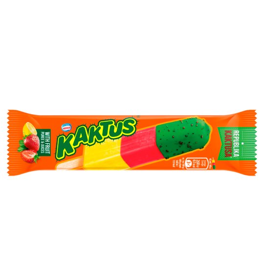Kaktus Strawberry Sorbet and Lemon Flavoured Water Ice Cream 45 ml