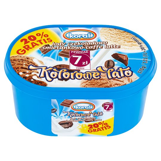 Koral Kolorowe Lato Lody czekoladowo-śmietankowo-caffe latte 1,2 l
