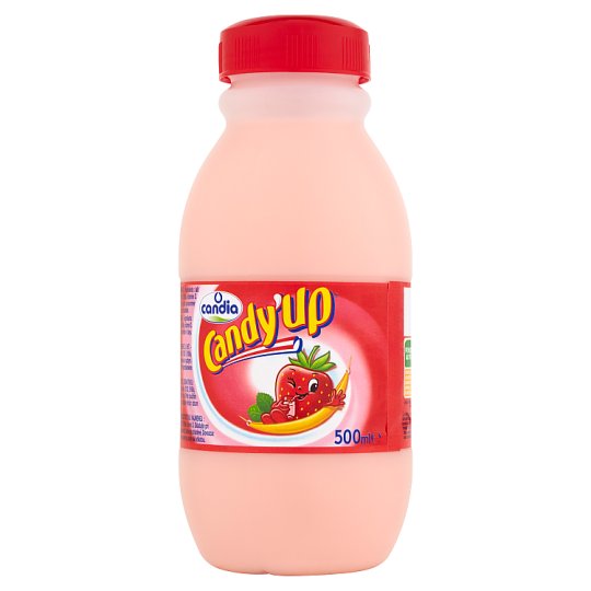 Candia Candy'Up Napój mleczny o smaku truskawkowym 500 ml