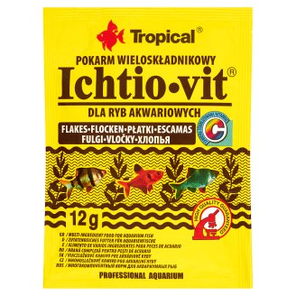 Tropical Ichtio-vit Pokarm wieloskładnikowy dla ryb akwariowych płatki 12 g