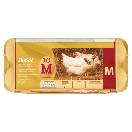 Tesco Jaja z chowu ściółkowego M 10 sztuk