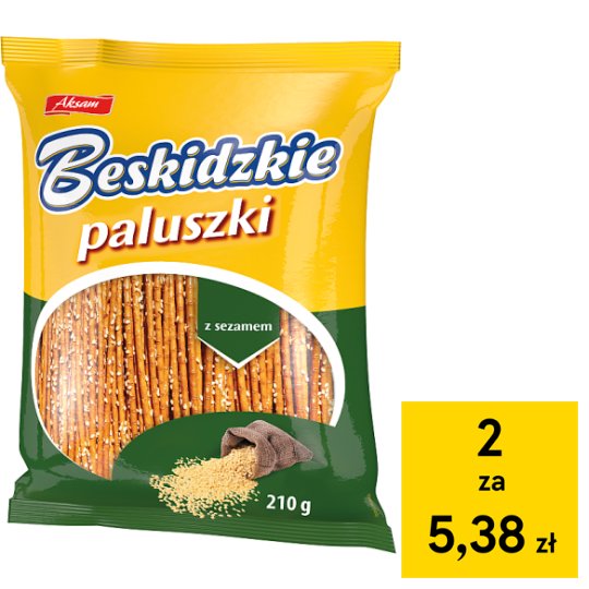 Aksam Beskidzkie Paluszki z sezamem 210 g