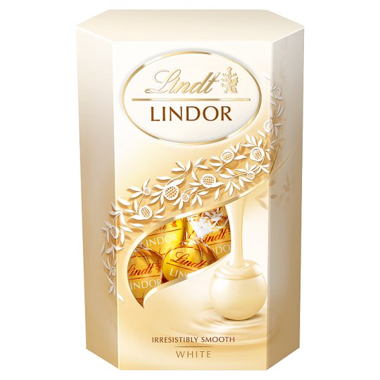 Lindt Lindor Pralinki z białej czekolady z nadzieniem 200 g