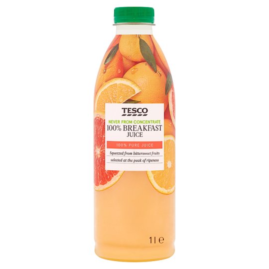 Tesco Sok z mandarynek pomarańczy i grejpfruta 1 l