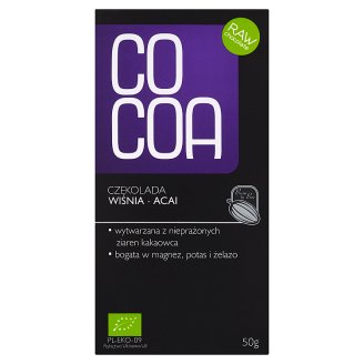 Cocoa Czekolada wiśnia - acai 50 g