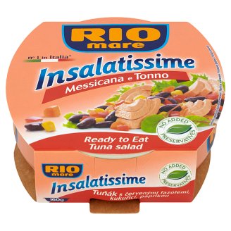 Rio Mare Insalatissime Messicana e Tonno Gotowe danie z warzyw i tuńczyka 160 g
