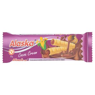 Alaska Rurki kukurydziane nadziewane kremem kakaowym 18 g