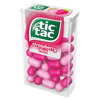 Tic Tac Strawberry Mix Drażetki o smaku truskawki 18 g