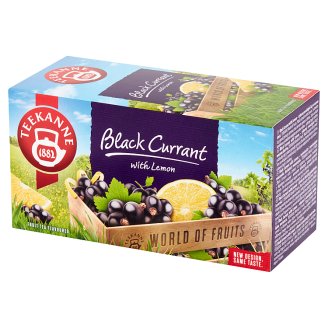Teekanne World of Fruits Black Currant with Lemon Mieszanka herbatek owocowych 50 g (20 torebek)