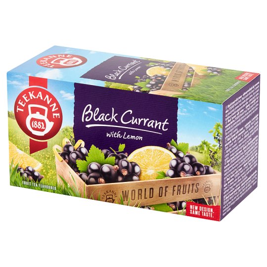 Teekanne World of Fruits Black Currant with Lemon Aromatyzowana mieszanka herbatek 50 g (20 x 2,5 g)