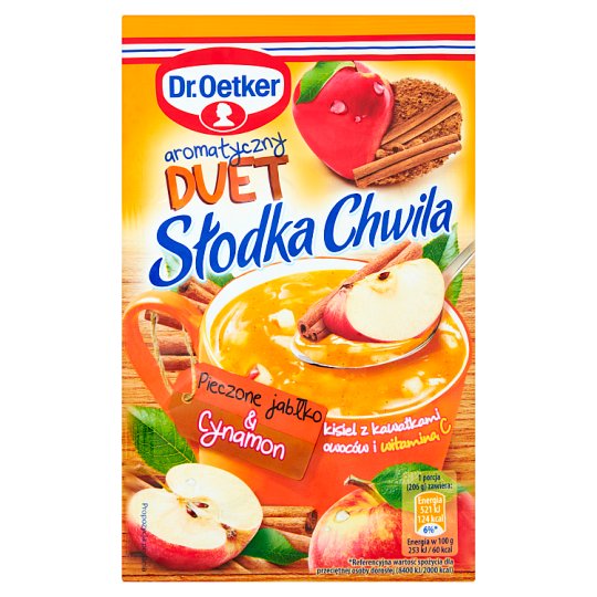 Dr. Oetker Słodka Chwila Baked Apple & Cinnamon Jelly with Pieces of Fruits and Vitamin C 31.5 g