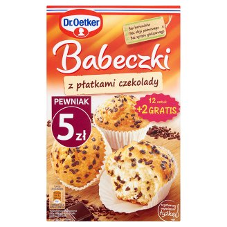 Dr. Oetker Babeczki z płatkami czekolady 347 g