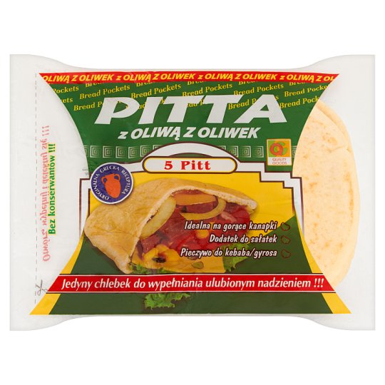Quality Goods Pitta z oliwą z oliwek 350 g (5 sztuk)