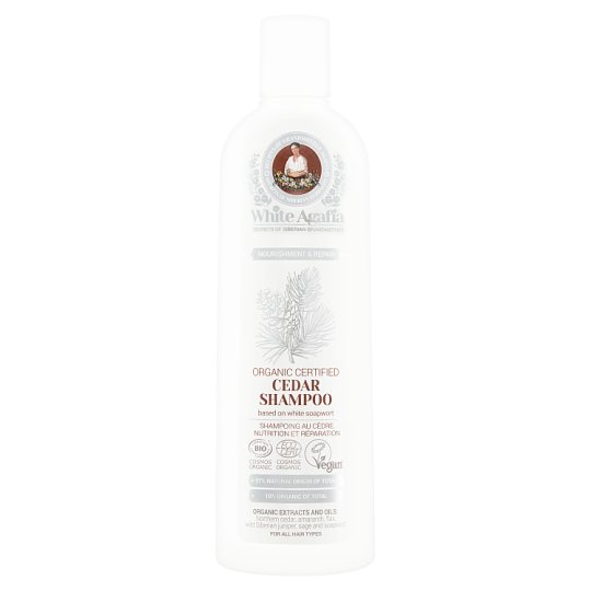 White Agafia Nourishment & Repair Szampon cedrowy 280 ml