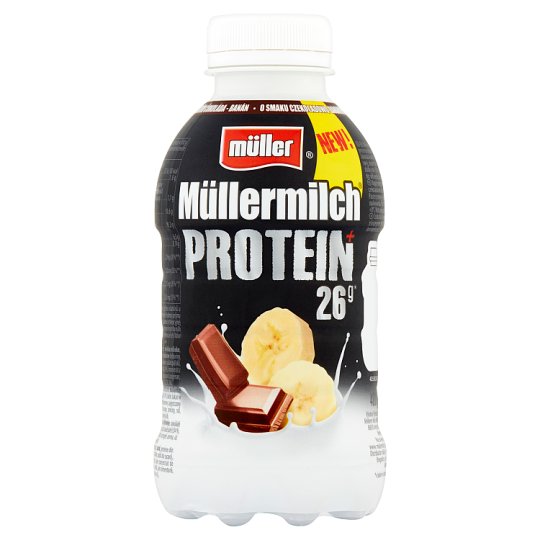Müller Müllermilch Protein Napój mleczny o smaku czekoladowo-bananowym 400 g