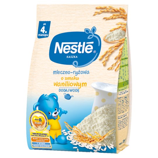 Nestlé Kaszka mleczno-ryżowa o smaku waniliowym po 4 miesiącu 230 g