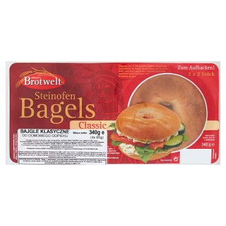 Aldente's Brotwelt Bajgle klasyczne do domowego odpieku 340 g (4 sztuki)