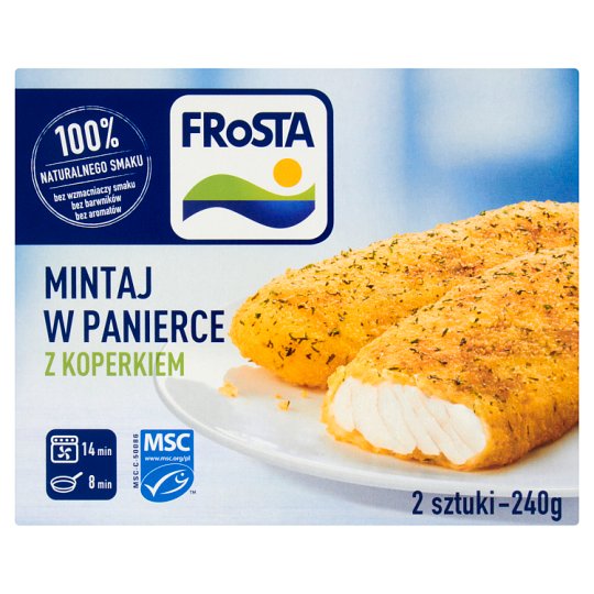 FRoSTA Pollock in Breadcrumbs with Dill 240 g (2 Pieces)