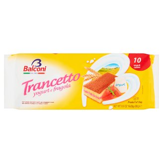 Balconi Trancetto Yogurt e Fragola Torcik truskawkowy 280 g (10 sztuk)