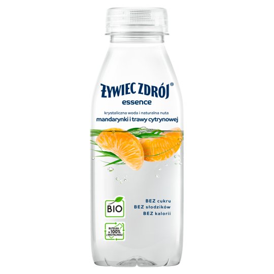 Żywiec Zdrój essence Tangerine and Lemongrass Flavour BIO Still Drink 370 ml