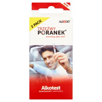 Alco2Go Trzeźwy poranek Alkotest jednorazowy 2 sztuki