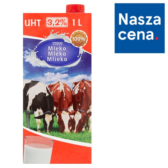Tesco Mleko UHT 3,2% 1 l