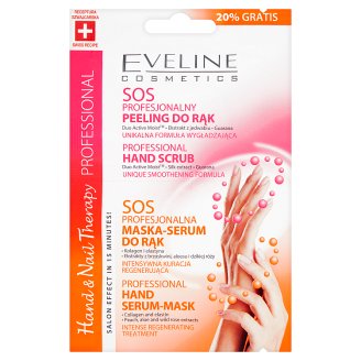 Eveline Cosmetics Hand & Nail Therapy Professional SOS Peeling i maska-serum do rąk 2 x 6 ml