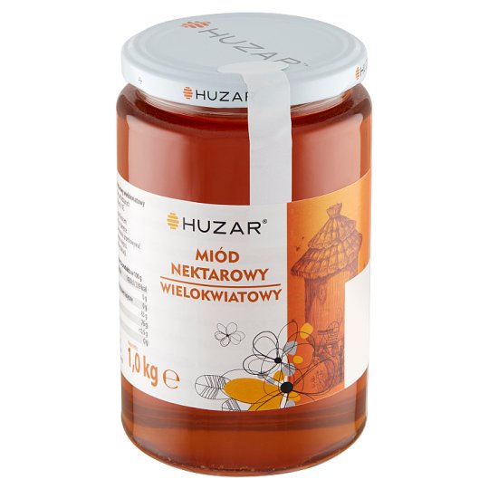 Huzar Miód pszczeli nektarowy wielokwiatowy 1 kg