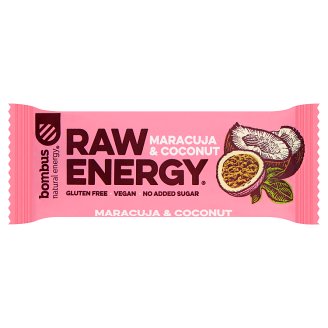 Bombus Raw Energy Maracuja & Coconut Baton owocowy 50 g