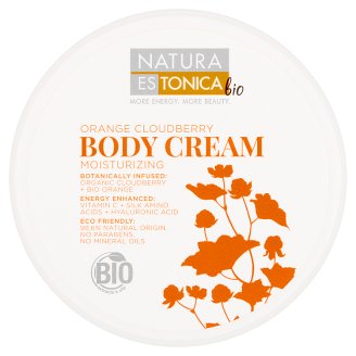 Natura Estonica Bio Nawilżający krem do ciała Pomarańcza i malina 300 ml